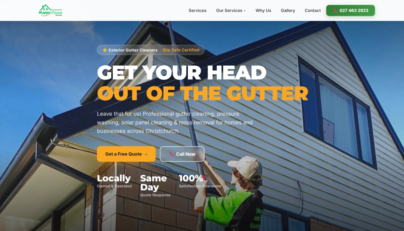 Happy Home Team website built by Southern Growth Christchurch